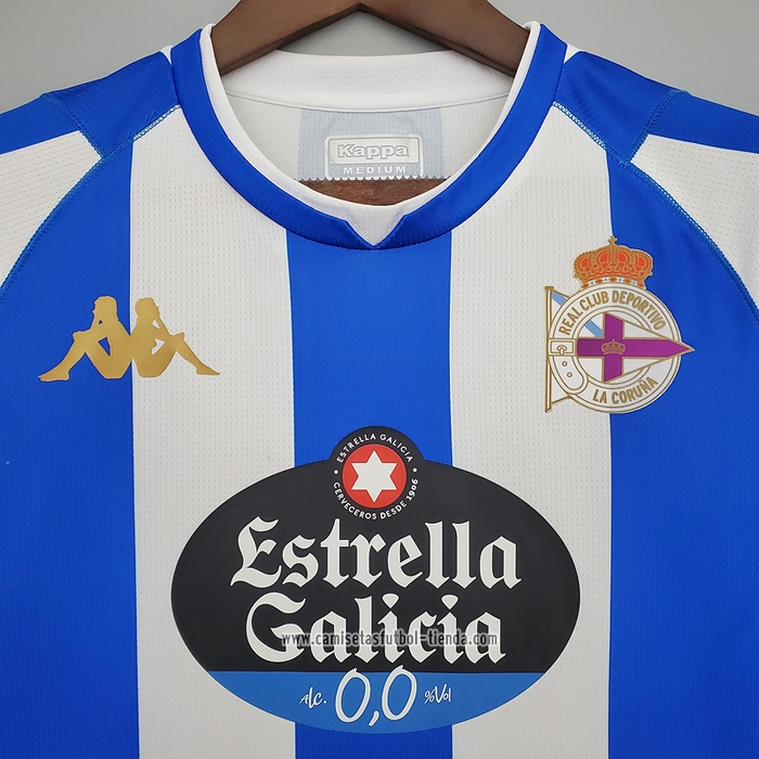Camiseta Primera Deportivo de La Coruna 2021 2022 Tailandia